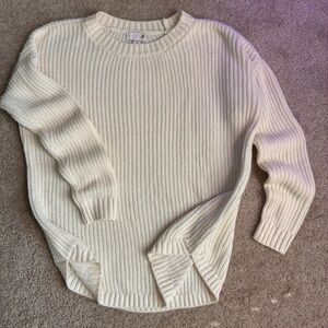 SO Women's Cream Crew Neck Sweater‎